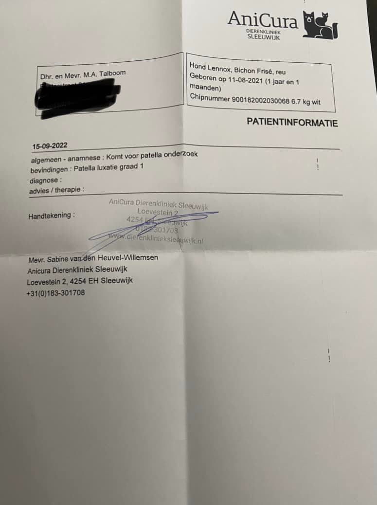 klik om te vergroten Lennox Hašcíková 2nd PL results